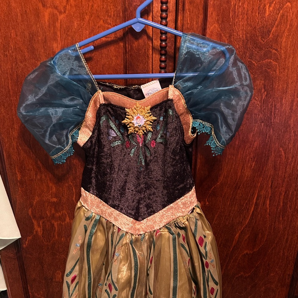 Disney Anna Princess Dress with beautiful Details size 4-6